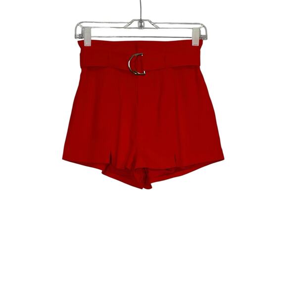 Revolve Superdown red belted shorts size XS - Picture 6 of 10